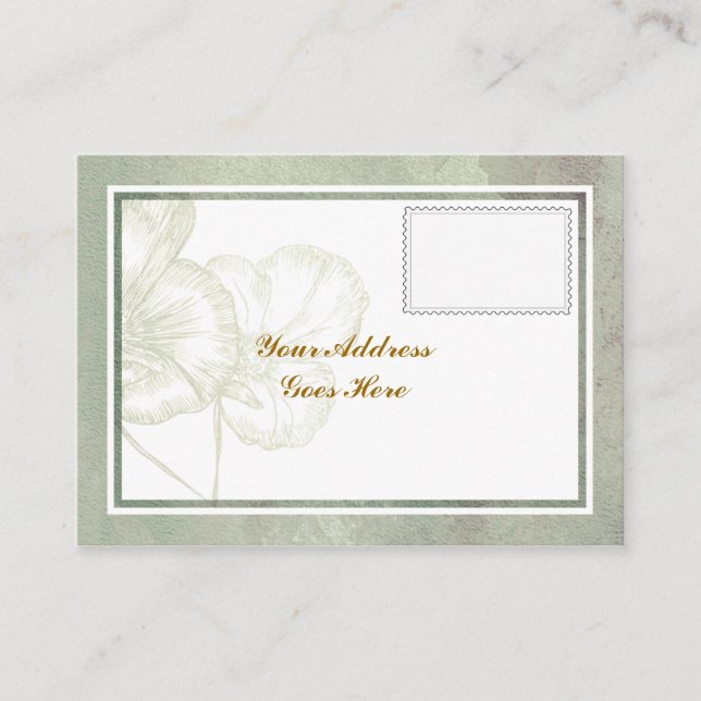 Tarjeta RSVP simple y elegante (Anverso)