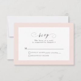Tarjeta RSVP simple y elegante