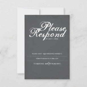 Tarjeta RSVP, sitio web Boda
