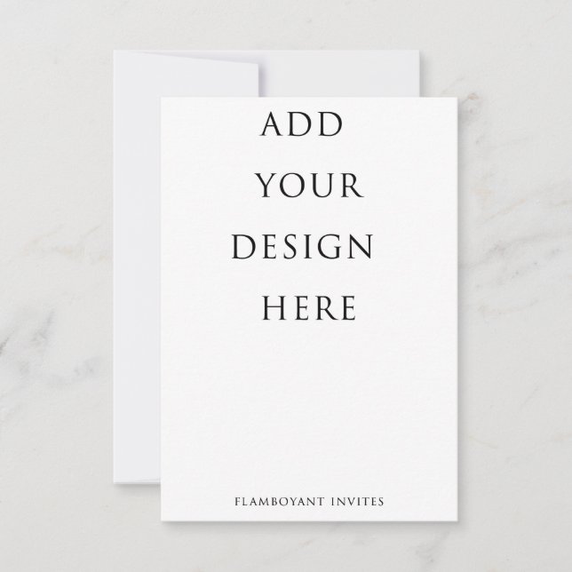 Tarjeta RSVP vertical de 3,5 x 5" / gabinete (Anverso)