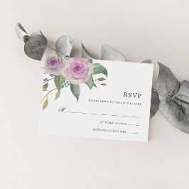 Tarjeta RSVP Violet & Sage