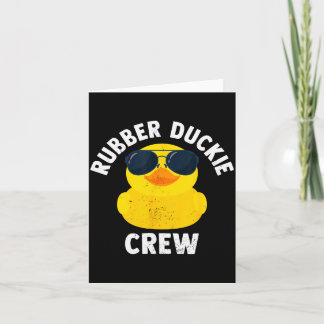 Tarjeta Rubber Duckie Crew Funny Rubber Duck 