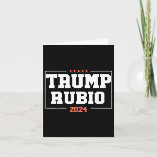 Tarjeta Rubio Para La Campaña Del Presidente 2024 Para Las
