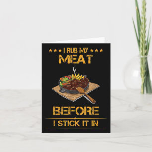 Tarjeta Rubo Mi Carne, Verano Bbq Gracioso Texto