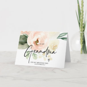 Tarjeta Rubor A Mi Abuela Mi Abuela Del Día De La Boda