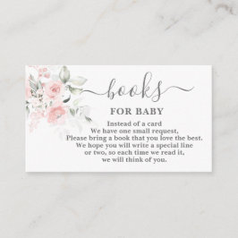 Tarjeta Rubor Floral Rosa para bebé