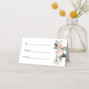 Tarjeta Rubor Floral White Boda Place