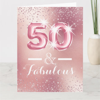 Tarjeta Rubor oro 50.ª purpurina shimmer Relieves metaliza