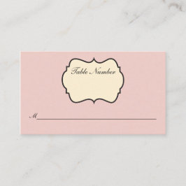 Tarjeta Rubor Pink, Cream, Gray Damask Place
