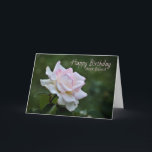 Tarjeta Rubor Pink Rose Birday Wee for Friend Card<br><div class="desc">Una hermosa tarjeta rosa rosa rosa color rosa color rosa de cumpleaños diseñada especialmente para ese amigo especial.</div>