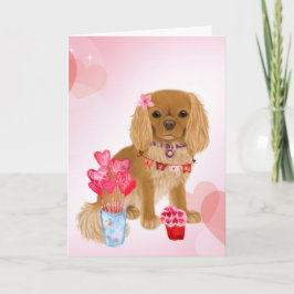Tarjeta Ruby Cavalier King Charles Spaniel Valentine