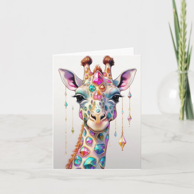 Tarjeta Ruby Giraffe (Anverso)