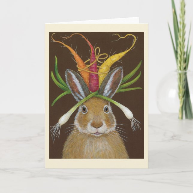 Tarjeta ruby the rabbit folded greeting card (Anverso)