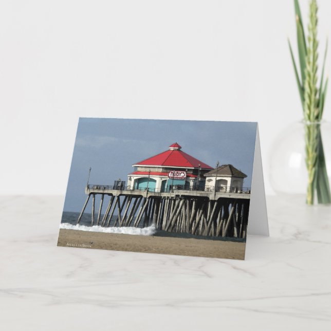 Tarjeta Ruby's Diner - Huntington Beach Pier (Anverso)