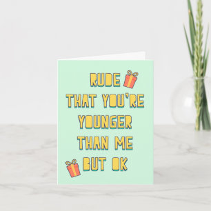 Tarjeta Ruda, que eres más joven que yo, pero está bien