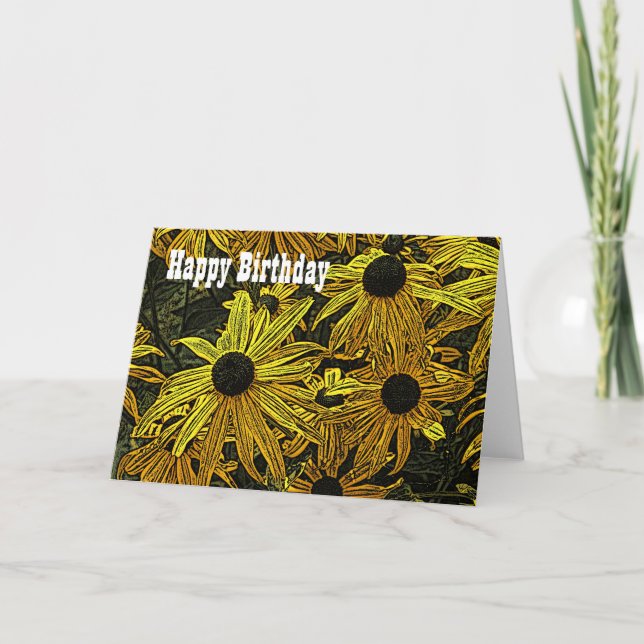 TARJETA RUDBECKIA (Anverso)