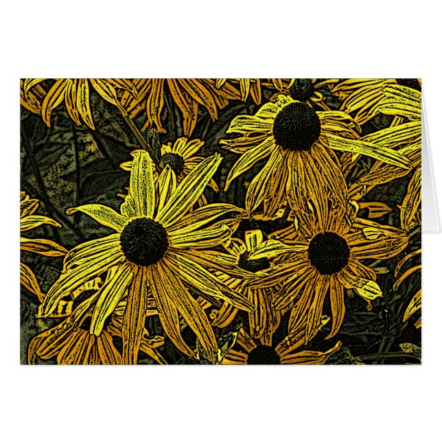 Tarjeta RUDBECKIA (Anverso (Horizontal))