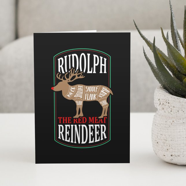 Tarjeta Rudolph El Reno De La Carne Roja (Subido por el creador)