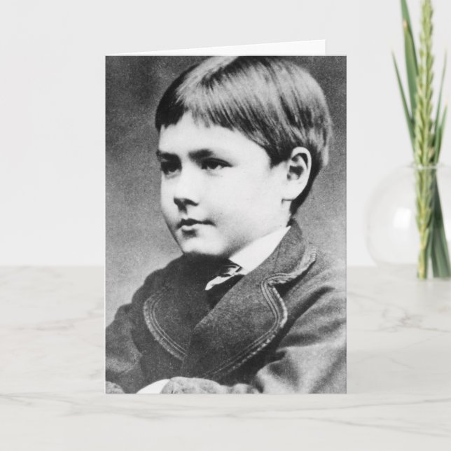 Tarjeta Rudyard Kipling, c.1870 (Anverso)