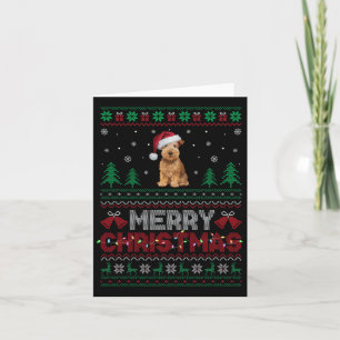 Tarjeta Rueda blanda recubierta Terrier Perro Santa Hat Na