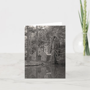 Tarjeta Rueda de agua b/w