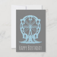 Rueda De Chicago Dibujada A Mano Cumpleaños