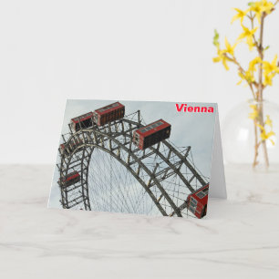 Tarjeta Rueda de la Ferrocarril del Prater, Viena, Austria