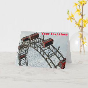 Tarjeta Rueda de la fortuna Prater, Viena, Austria