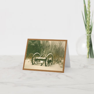 Tarjeta ruedas en la abuela