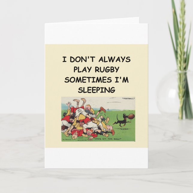 Tarjeta rugbi (Anverso)