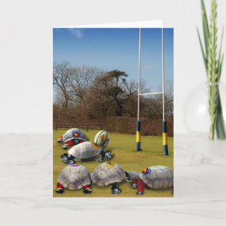 Tarjeta Rugby de tortuga