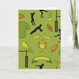 Tarjeta Rugby game are on