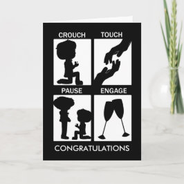 Tarjeta Rugby Themed Felicitaciones Compromiso Gay