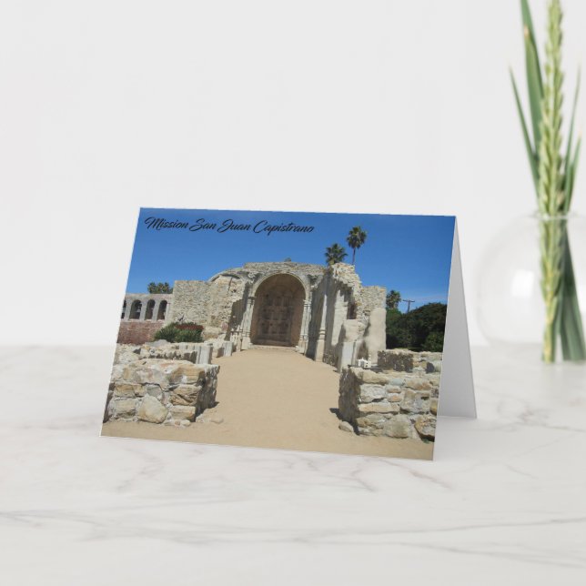 Tarjeta Ruinas de la Iglesia de la Gran Piedra, CA - tarje (Anverso)