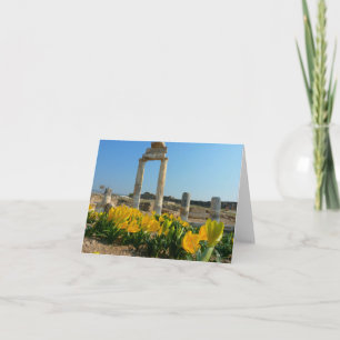 Tarjeta Ruinas, Hierapolis, Pamukkale, Turquía