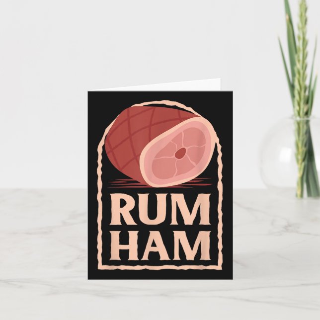 Tarjeta Rum Ham T I Funny Bbq S _2 (Anverso)