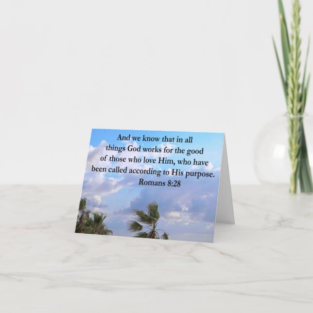 TARJETA RUMANOS DE INSPIRACIÓN 8:28 (Anverso)