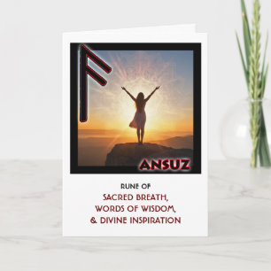 Tarjeta Runa Ansuz - Inspiración Divina