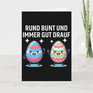 Tarjeta Rund Bunt Und Immer Gut Drauf Huevos De Pascua Lin