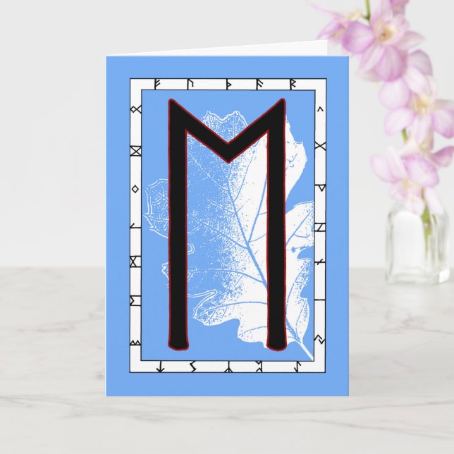 Tarjeta Rune Ehwaz - Lealtad (Orquídea)