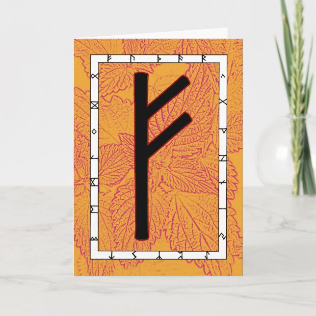 Tarjeta Rune Fehu - Becándose (Anverso)