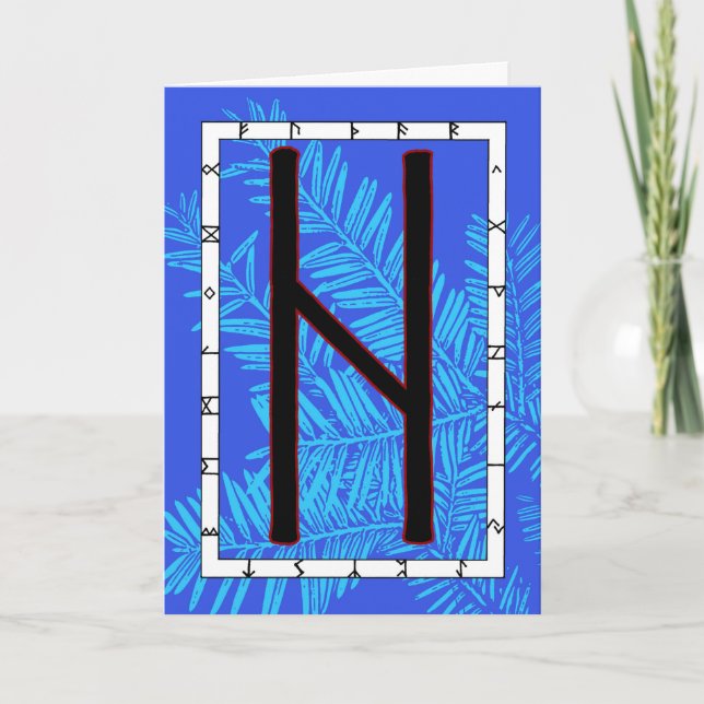 Tarjeta Rune Hagalaz - Transformación (Anverso)