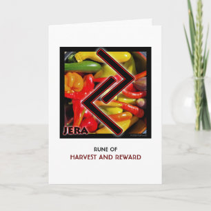 Tarjeta Rune Jera - Cosecha y recompensa