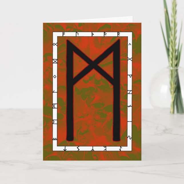 Tarjeta Rune Mannaz - Humanidad  (Anverso)