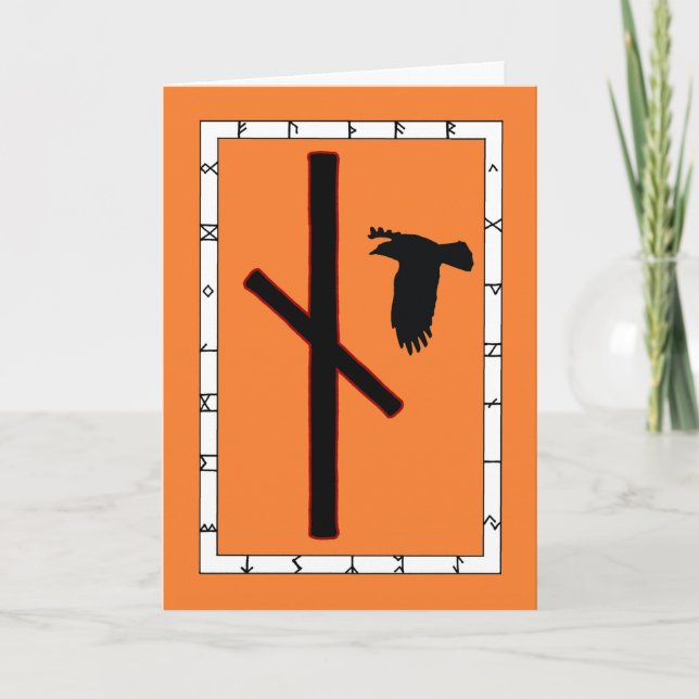 Tarjeta Rune Naudhiz - Superando (Anverso)