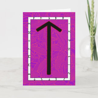 Tarjeta Rune Tiwaz - ¡Victoria!