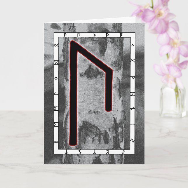 Tarjeta Rune Uruz - Sabiduría (Orquídea)