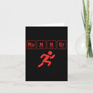 Tarjeta Runner Periódico Table Funny Running Marathon Love