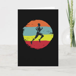 Tarjeta Runner Run Jogger Jogger Jogging