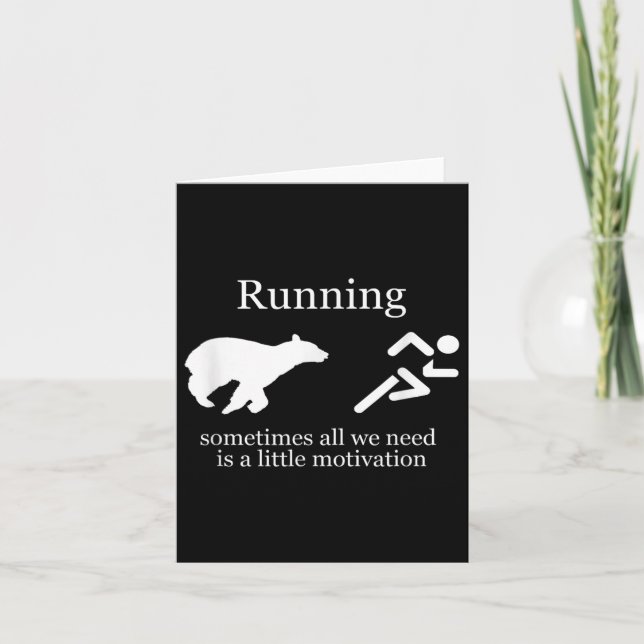 Tarjeta Running. Motivation  (Anverso)